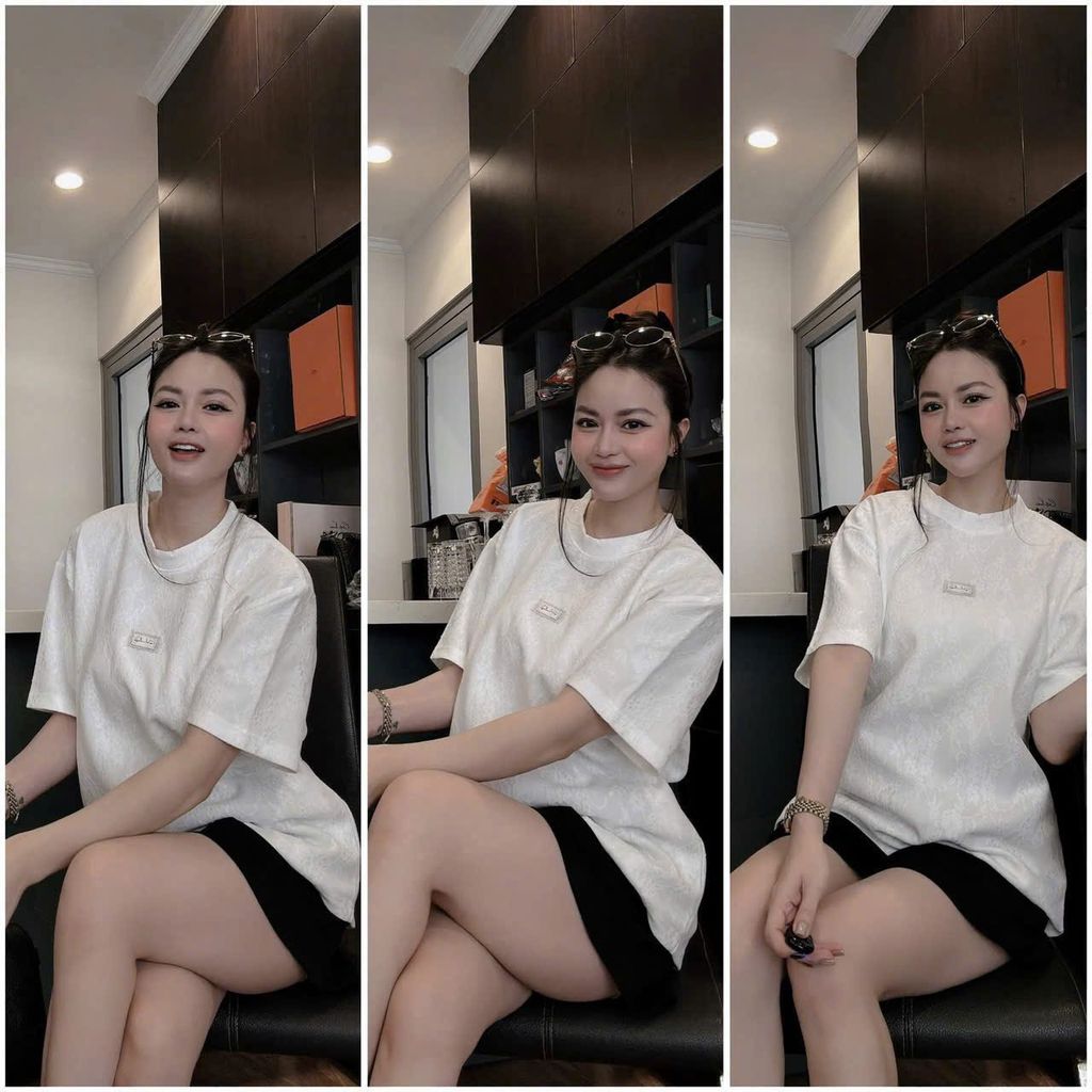 TB8693 - SET ÁO REN TRẮNG - QUẦN SHORT ĐEN