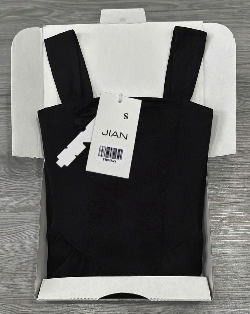 TB8688 - ĐẦM THUN DÀI ĐEN