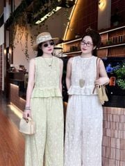 TB8686 - SET THÊU CAO CẤP XANH
