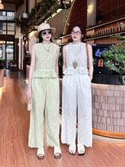 TB8686 - SET THÊU CAO CẤP XANH
