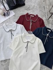 VGU0690 - SET ÁO THUN LOGO THÊU - QUẦN JEAN DÀI ( ÁO XÁM)