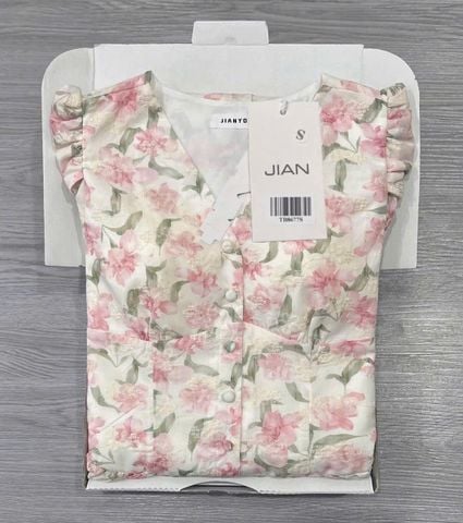 TB8677 ĐẦM HOA SUÔNG CAO CẤP (HỒNG)