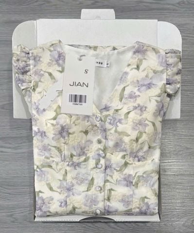 TB8676 ĐẦM HOA SUÔNG CAO CẤP (TÍM)