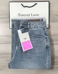 VGU0721 - QUẦN JEAN DÀI XANH NHẠT