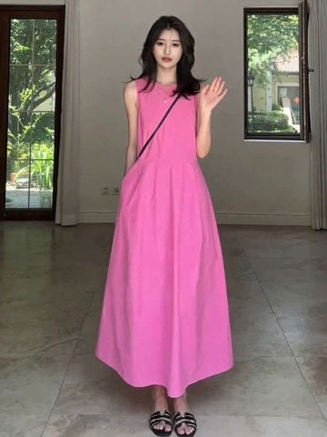 KS1021 - ĐẦM SÁT NÁCH BASIC HỒNG