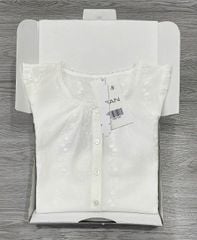 TB8718 - ÁO THÊU TRẮNG ( ÁO LẺ)
