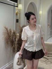 TB8718 - ÁO THÊU TRẮNG ( ÁO LẺ)