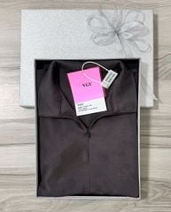 VGU0777 - ÁO THUN CỔ KHÓA KÉO PHOM NGẮN - MÀU XÁM ( ÁO LẺ)