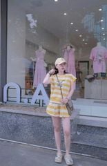 TB8795 - SET BỘ SỌC HAPPY PONY - MÀU VÀNG