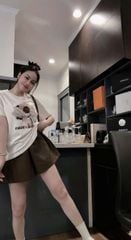 VGU0858 - SET ÁO THUN ĐÍNH HOA NỔI - QUẦN SHORT