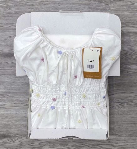 KS1069 - ĐẦM LINEN THÊU  HOA
