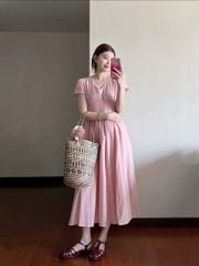 TQ4459 - ĐẦM DÀI HỒNG