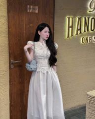 VGU0926 - ĐẦM TIỂU THƯ PHỐI NƠ THÊU