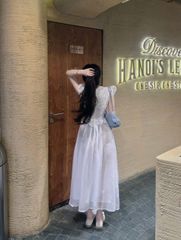 VGU0926 - ĐẦM TIỂU THƯ PHỐI NƠ THÊU