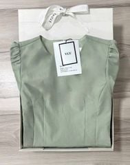 VGU0922 - ĐẦM DÁNG DÀI XÒE - MÀU XANH