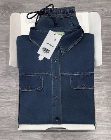 TB8849 - SET 2 MÓN JEAN ( KO KÈM ÁO TRONG) - XANH ĐẬM