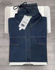 TB8849 - SET 2 MÓN JEAN ( KO KÈM ÁO TRONG) - XANH ĐẬM