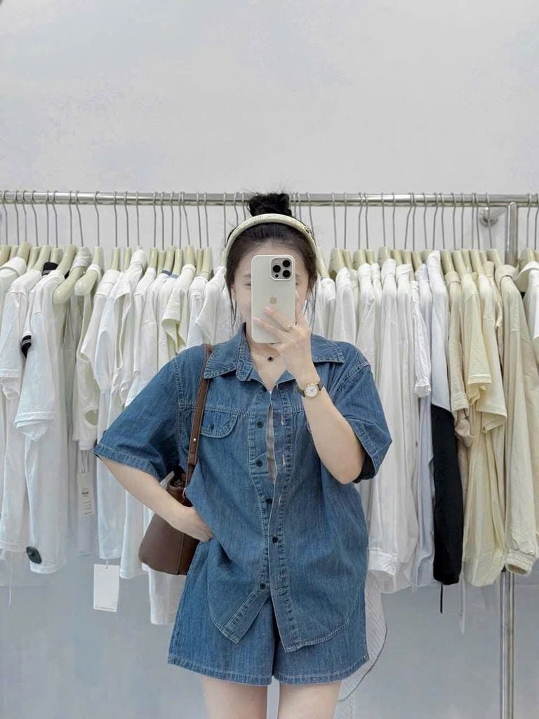TB8849 - SET 2 MÓN JEAN ( KO KÈM ÁO TRONG) - XANH ĐẬM