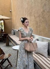 VGU0967 - ĐẦM DÀI HOA CỔ TIM