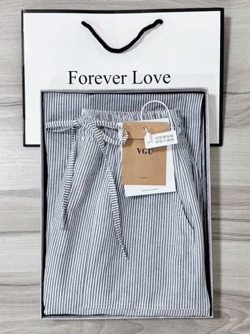 VGU0981 - QUẦN DÀI SỌC LƯNG THUN