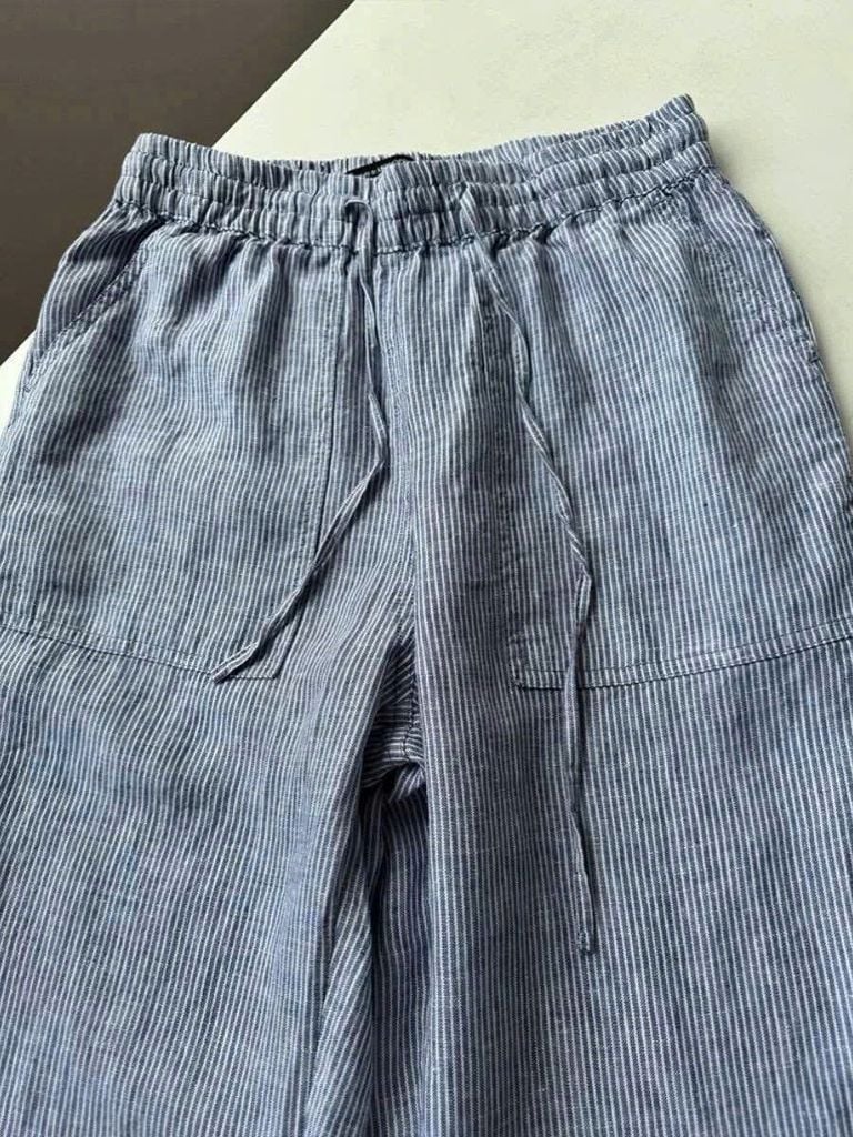 VGU0981 - QUẦN DÀI SỌC LƯNG THUN