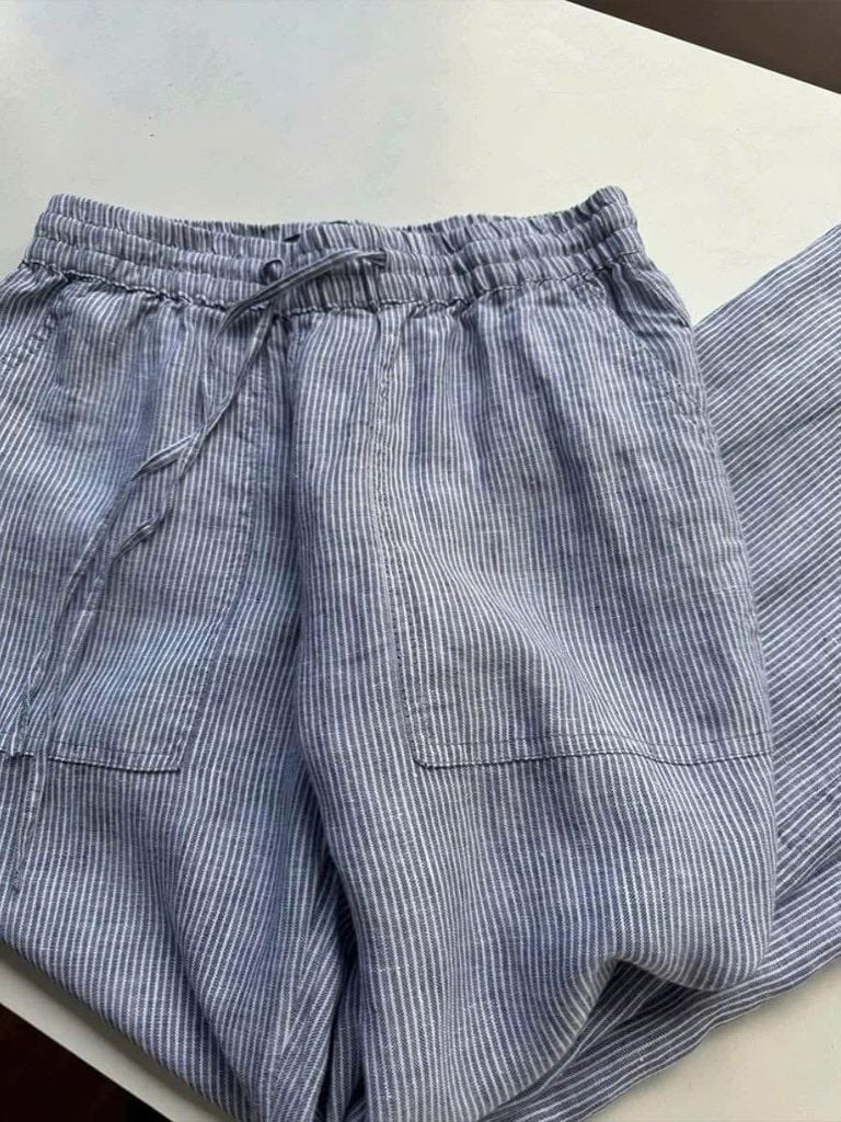 VGU0981 - QUẦN DÀI SỌC LƯNG THUN