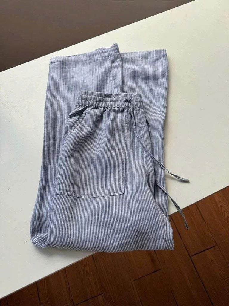 VGU0981 - QUẦN DÀI SỌC LƯNG THUN