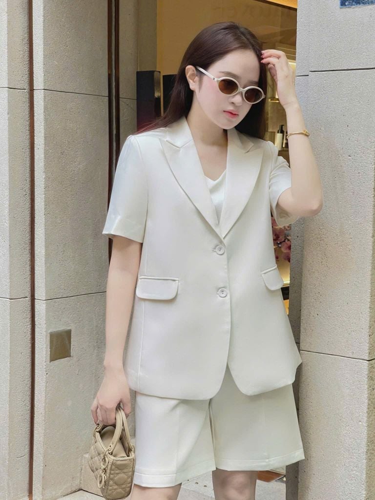 TB8908 SET VEST 3MÓN - QUẦN SHORT (TRẮNG)