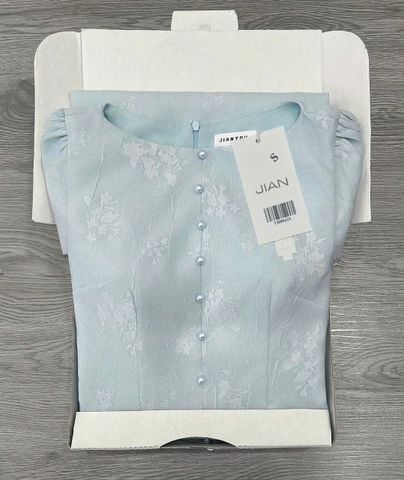 TB8843 ĐẦM XANH NÚT NGỌC