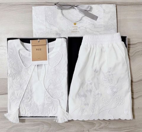 VGU1042 - SET THÊU FULL TRẮNG