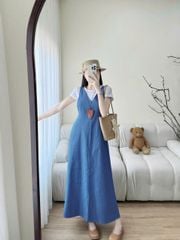 TQ1838 - SET ÁO THUN TRẮNG - ĐẦM DÀI