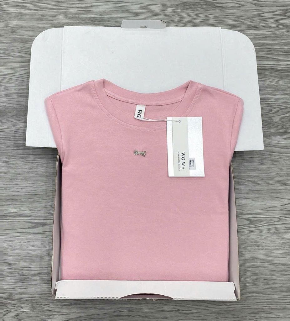 KS1158 - ÁO THUN BODY CỔ TRÒN - MÀU HỒNG