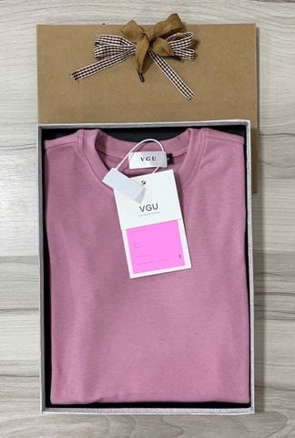 VGU1080 - ÁO THUN BASIC - MÀU HỒNG