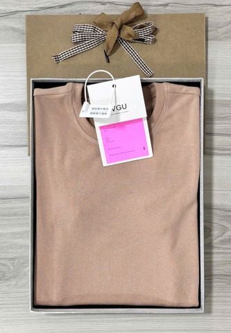 VGU1079 - ÁO THUN BASIC - MÀU DA