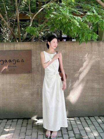 TQ4511 - ĐẦM DÁNG DÀI BUỘC EO