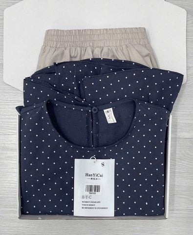 TQ4510 - SET ÁO SÁT NÁCH CHÂN BI - CHÂN VÁY NGẮN