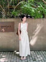 TQ4511 - ĐẦM DÁNG DÀI BUỘC EO