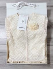 VGU1098 - ĐẦM TIỂU THƯ TAG HOA - MÀU KEM