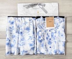 VGU1100 - SET ÁO BO CHUN HOA - CHÂN VÁY TẦNG NGẮN