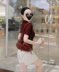 TQ4554 - SET ÁO THUN ĐỎ - QUẦN SHORT