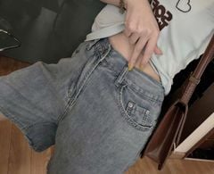 VGU1220 - SET ÁO THUN IN KITTY - QUẦN JEAN LỬNG