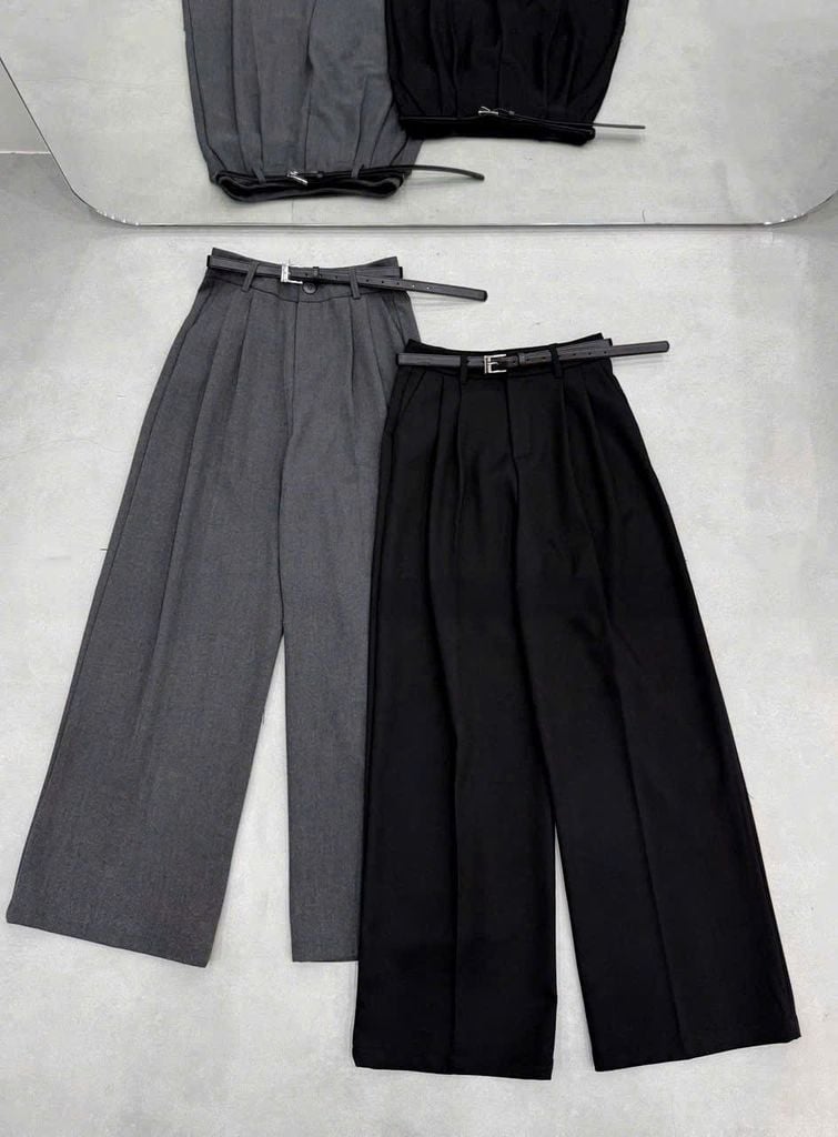 KS1235 - QUẦN SUÔNG XÁM (LẺ) - KHÔNG KÈM NỊT