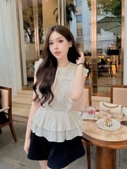 TQ4582 - SET ÁO KIỂU TAY CÁNH TIÊN - QUẦN SHORT