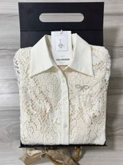 VGU1320 - ĐẦM REN QCCC XẺ TÀ ( KÈM TAG NƠ)