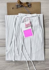 VGU1338 - QUẦN DÀI SỌC ỐNG RỘNG KÈM DÂY ( QUẦN LẺ)