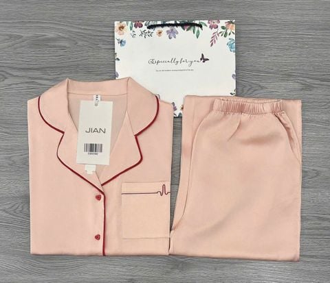 TB9198 - SET BỘ NGỦ DÀI MÀU HỒNG