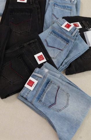VGU1368 - QUẦN JEAN DÀI WASH - MÀU ĐẬM