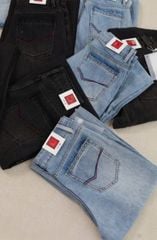 VGU1369 - QUẦN JEAN DÀI WASH - MÀU NHẠT