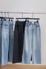 VGU1369 - QUẦN JEAN DÀI WASH - MÀU NHẠT