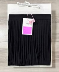 VGU1367 - CHÂN VÁY XẾP LY ĐEN ( VÁY LẺ)